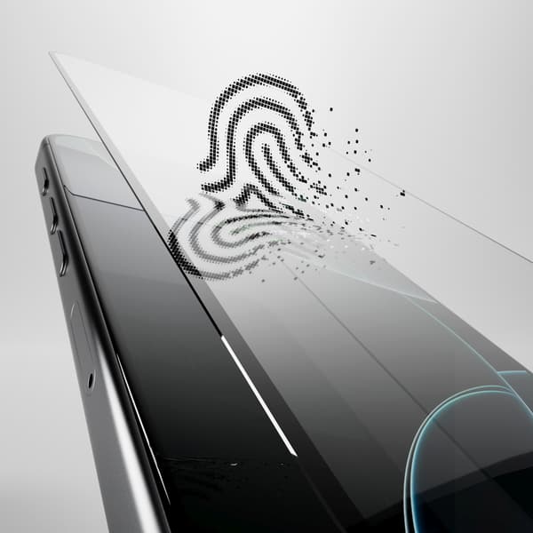 Hybridglas med sort ramme til iPhone 16 Pro Max Fleksibelt Glas D3O