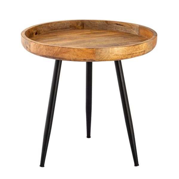 Sidebord træ rundt 50 cm sofabord