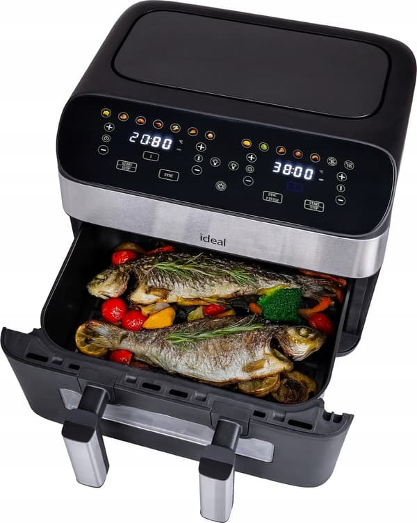 Airfryer - dobbelt, delt kammer
