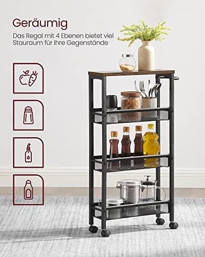 Vasagle vogn 4 niveauer