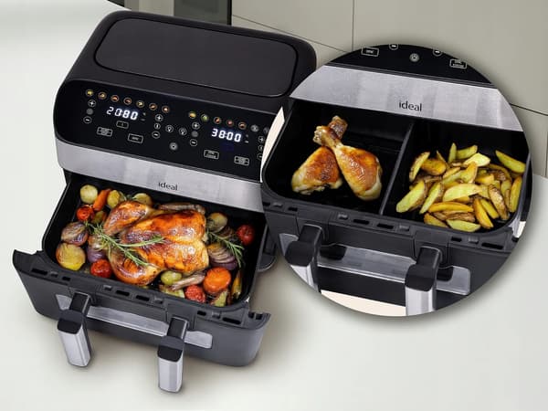 Airfryer - dobbelt, delt kammer