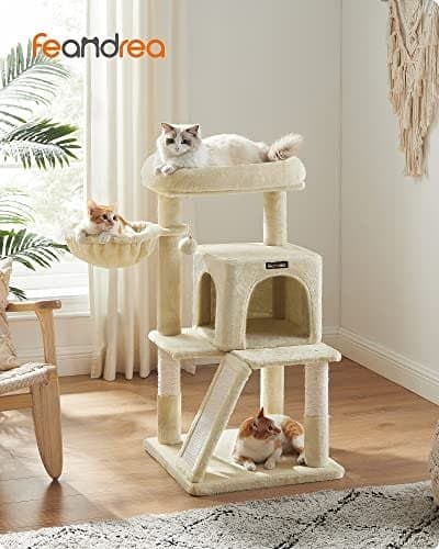 Kattetræ, Kattetårn, Forlænget Aborre til Store Katte, Beige