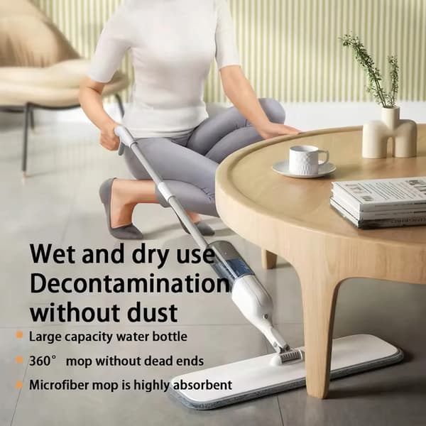 MOPPE med SPRAYMOPPE ROTERENDE