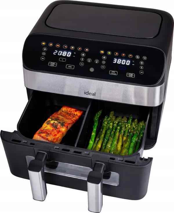 Airfryer - dobbelt, delt kammer