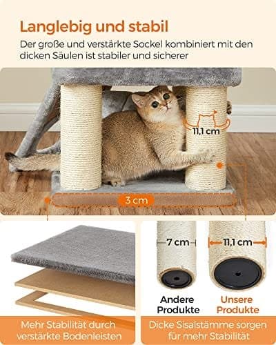 Feandrea Cat Tree för stora katter, kattträd