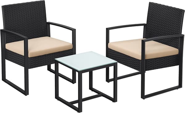 Utemöbelset, Balkongträdgård PE Polyrotting Lounge Set