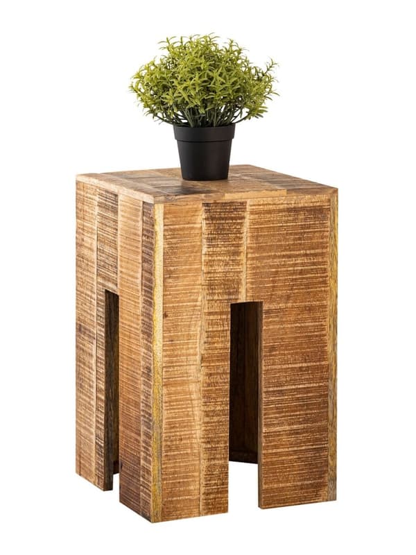 Blommor kolonnstol blommavall sidobord mango trä