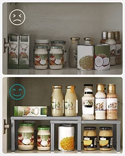 Songmics 2-nivå kryddställ, Silver KCS01SV