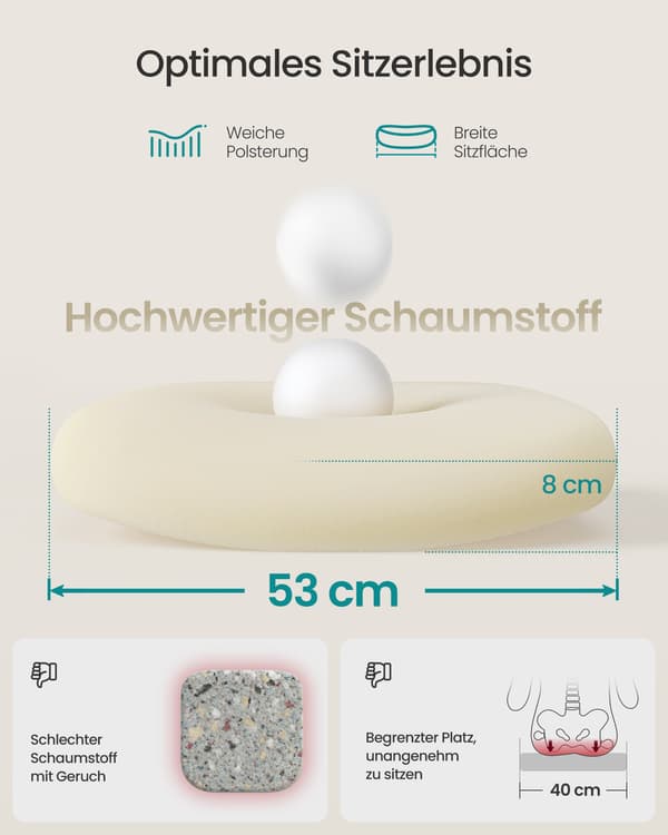 Kontorstol med drejefunktion, ergonomisk