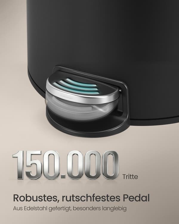 30L Rund Papperskorg, Metall