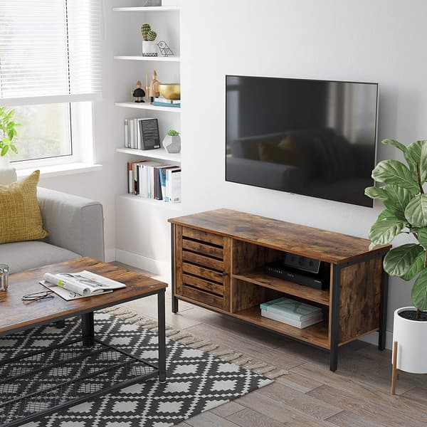 TV-skåp, Rustikt brunt, 110 x 40 x 50 cm
