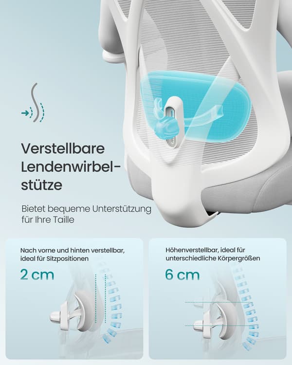Ergonomisk kontorstol, skrivebordsstol, computerstol