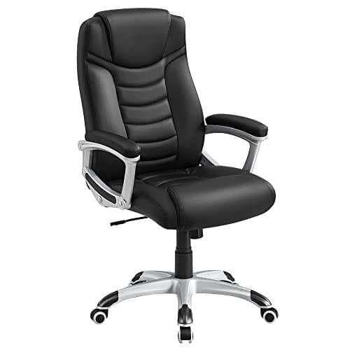 Songmics OBG21B - Kontorstol, sort farve