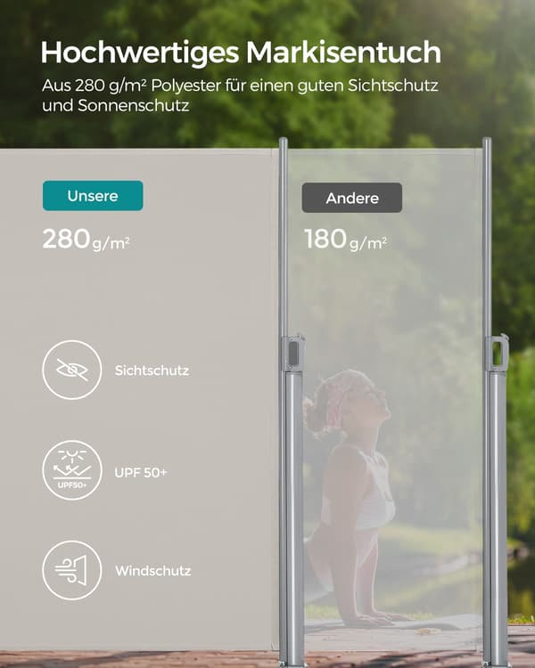 Sidomarkis 2 x 3 m (H x L), Uteplats, Terrass med golvmontering