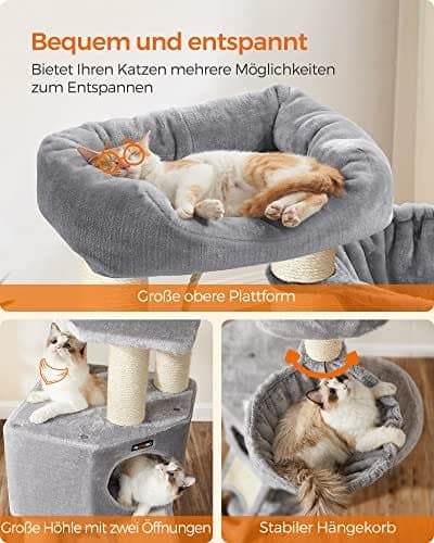 Feandrea Cat Tree för stora katter, kattträd
