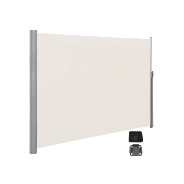 1,8 x 3,5 m (H x L), Side markise til haven, med gulvmontering