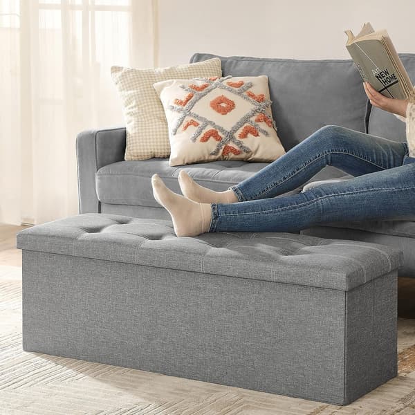Songmics Foldable Footstool 38 x 38 x 38 cm
