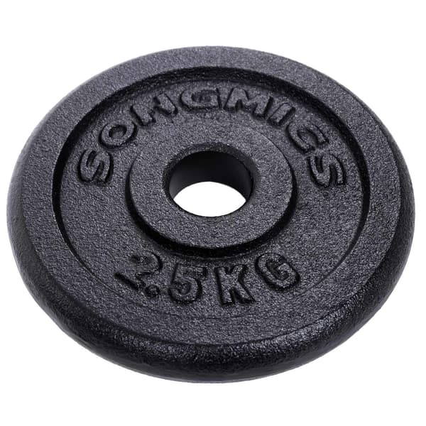 Käsipainot, 2 x 20 kg levypainot, teräskahva