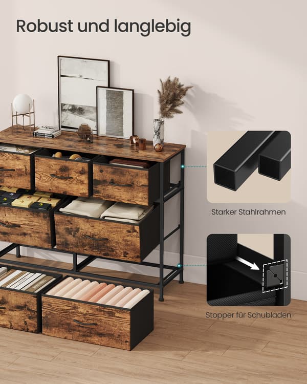 Kommode, Opbevaringsmøbel, Stål, MDF