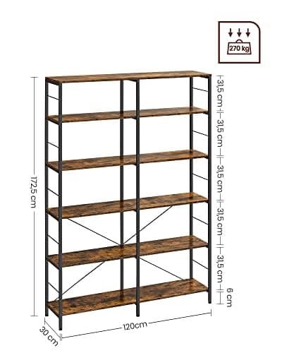 Vasagle Bookhelf 5 Tier, LLS114B01