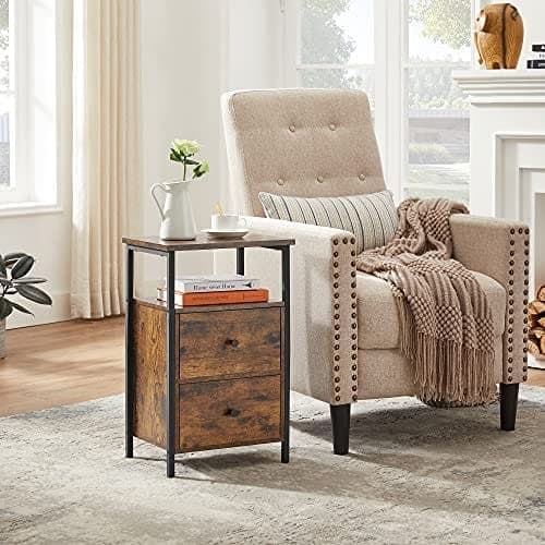 Vasagle Bedside Table, 38 x 28 x 60 Let521b01