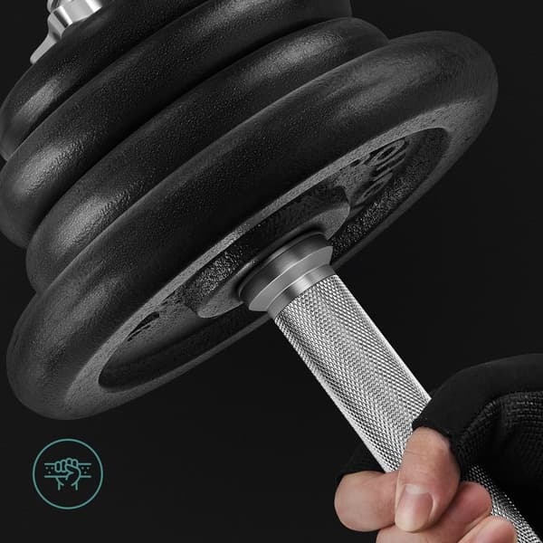 SONGMICS cast iron dumbbell-Single Piece