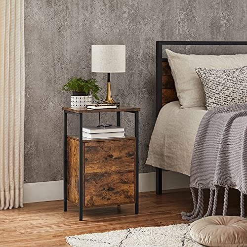 Vasagle Bedside Table, 38 x 28 x 60 Let521b01