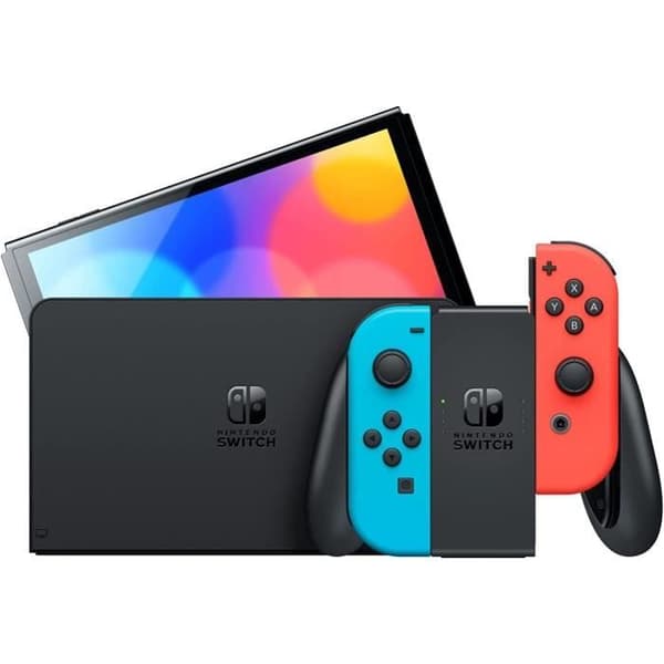 NINTENDO Switch OLED 64 GB blå - Begagnad - Utmärkt skick