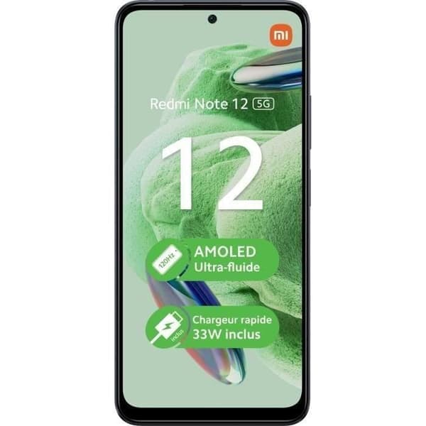 XIAOMI Redmi Note 12 128Go 5G Grå - Återvunnen - Utmärkt skick