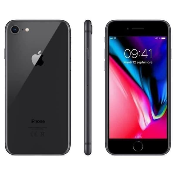 APPLE Iphone 8 - 64 Go - Rymdgrå (2017) - NYTT BATTERI - Begagnad - Utmärkt skick