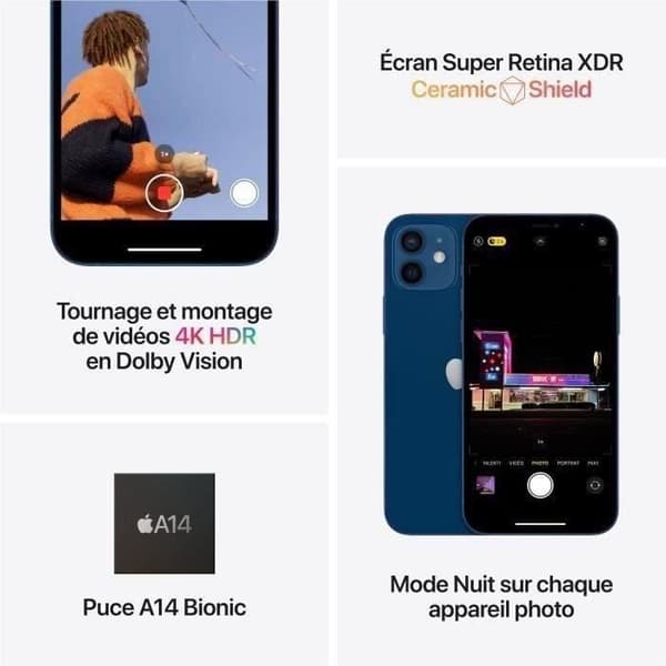APPLE iPhone 12 64GB Lila (2021) - Begagnad - Bra skick