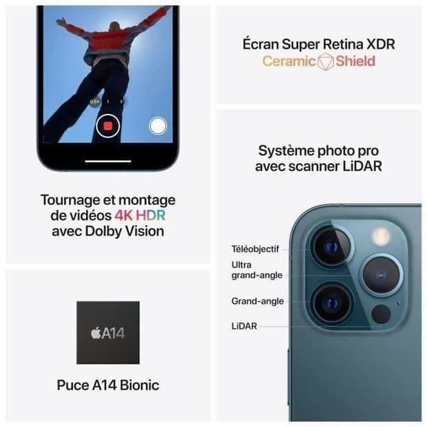 APPLE iPhone 12 Pro 128GB Grafit - Begagnad - Bra skick