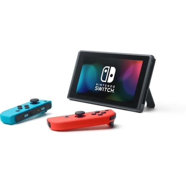 NINTENDO Switch (2019) 32GB Joy-Con Neon Blue & Red - Begagnad - Utmärkt skick