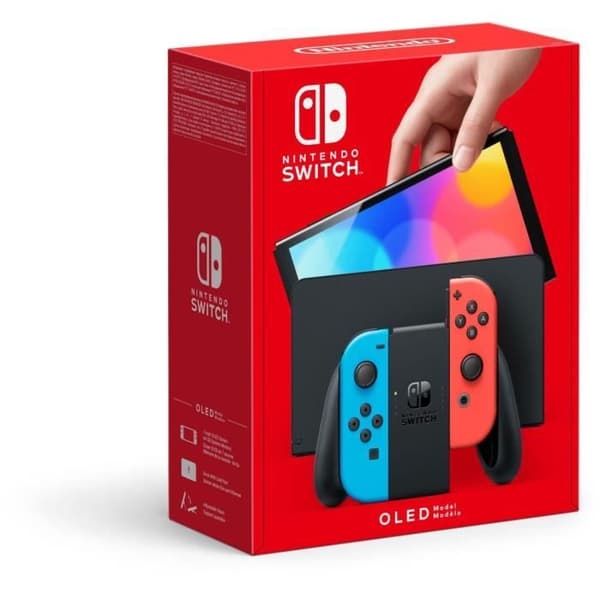 NINTENDO Switch OLED 64 GB blå - Begagnad - Utmärkt skick