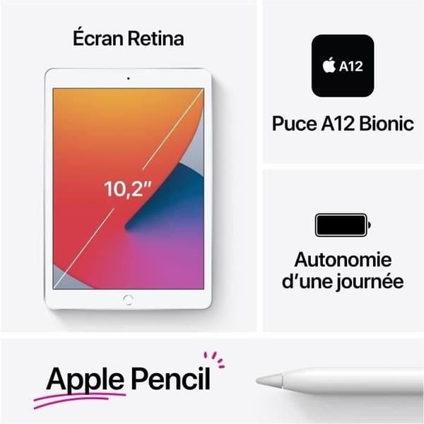 APPLE - 10,2" iPad (2020) WiFi 32GB - Space Grey - Begagnad - Bra skick