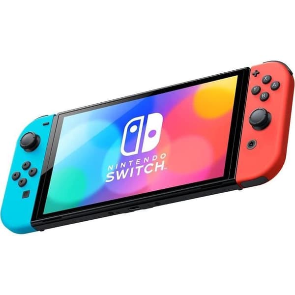 NINTENDO Switch OLED 64 GB blå - Begagnad - Utmärkt skick