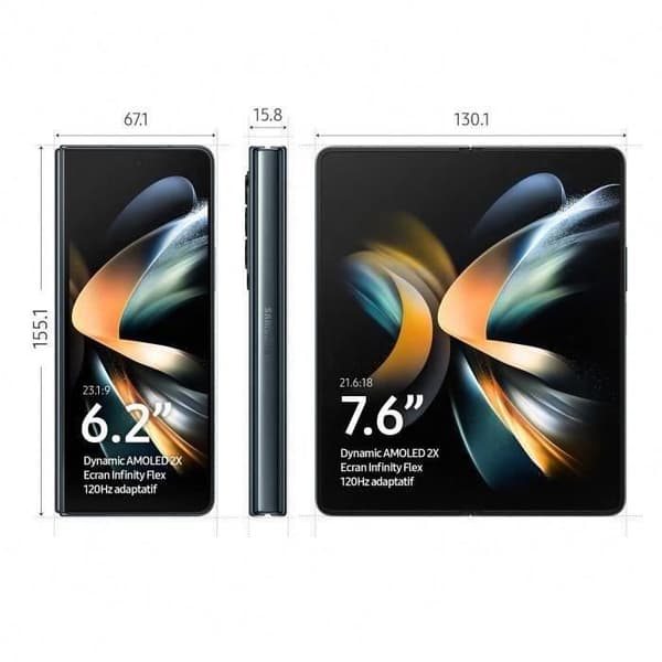 SAMSUNG Galaxy Z Fold4 512GB 5G antracit - Begagnad - Bra skick