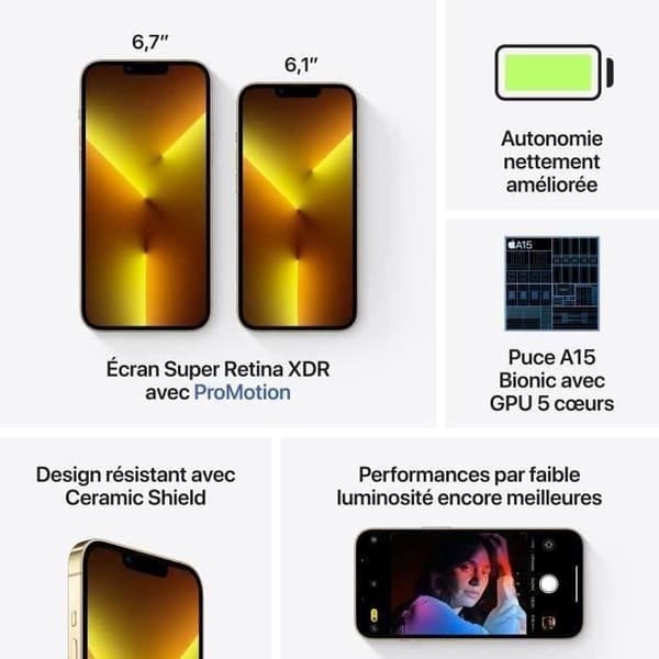 APPLE iPhone 13 Pro 512 GB guld (2021) - Begagnad - Bra skick