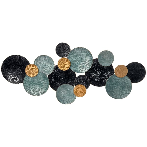 HOMCOM 3D Väggmålning Väggprydnad Metallbild för Sovrum Matsal 121 x 53cm