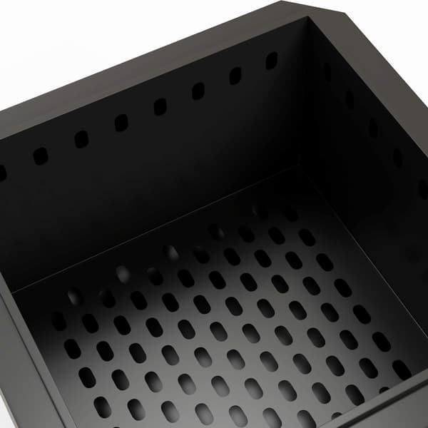 Outsunny Eldskål Eldstad Rökfri Eldkorg med Eldgaffel Metall