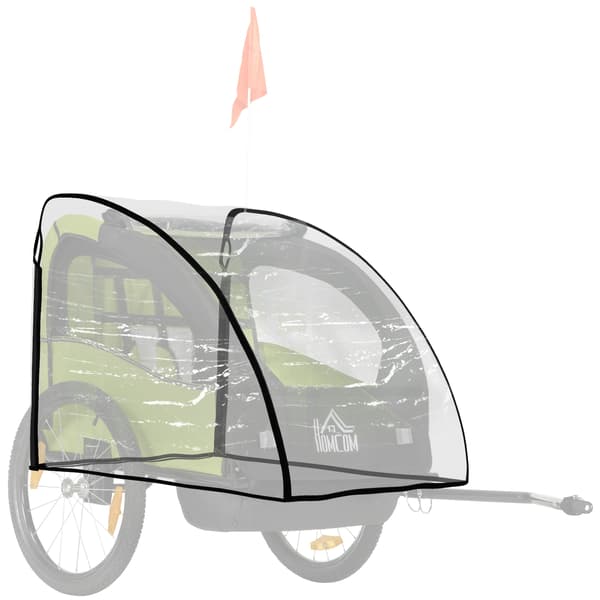 HOMCOM Regnskydd Regnöverdrag Skydd för Barnvagn Transparent