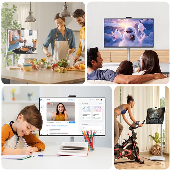 MESWAO 32" bærbart smart-tv på stativ  8+128 GB  Android 13   Touchscreen Full HD 1920x1080  8-core processor