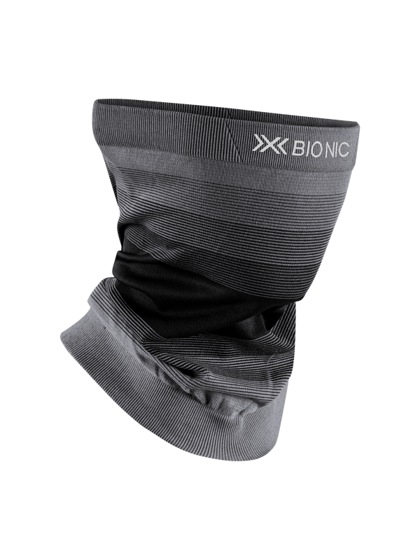 X-BIONIC Invent Fx Neckwarmer halsvärmare med 3D Bionic Sphere System, Sage Green/Light Grey/Optical White, L/XL