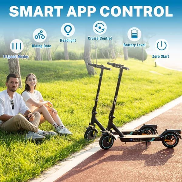 RCB Elektrisk Scooter 500W – 8,5" Solid Dæk – 25 km/h – Rækkevidde 23-30 km – RCB App