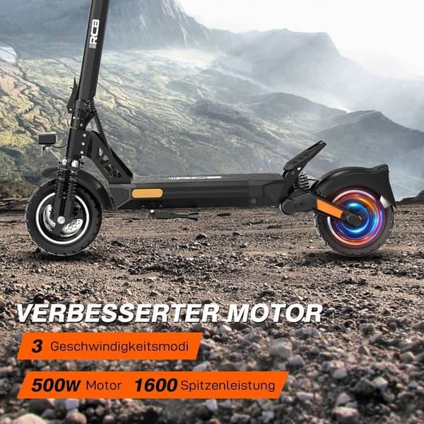 RCB D5 ABE NFC Elscooter 500W 48V 20,8Ah NFC vikbar