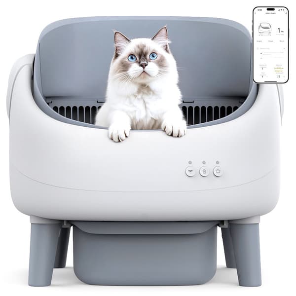 Crigge MINI-C Smart kattlåda – Tyst, säker och Wi-Fi-kontrollerad