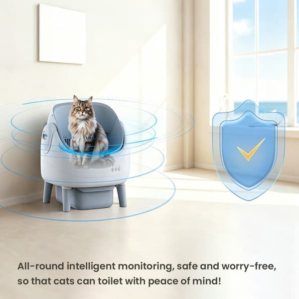 Crigge MINI-C Smart kattlåda – Tyst, säker och Wi-Fi-kontrollerad