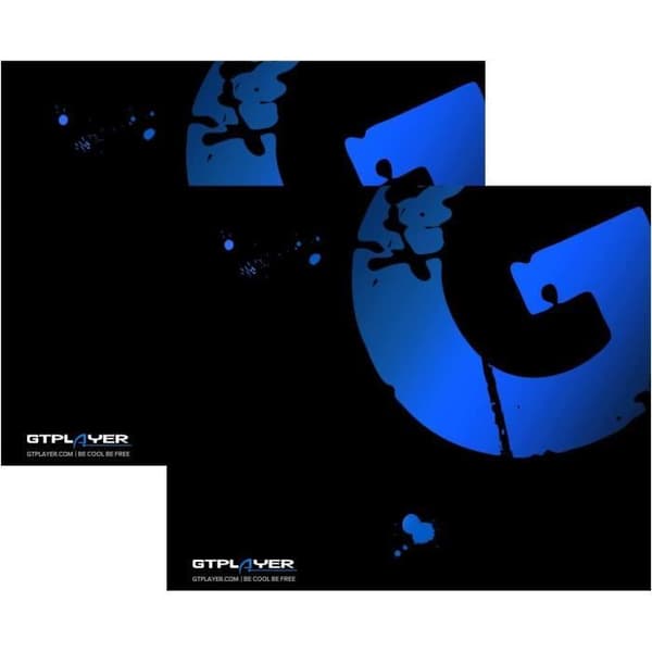 Spelmusmatta - GTPLAYER - Ergonomisk - Rektangulär form - Blå - Sytt kant
