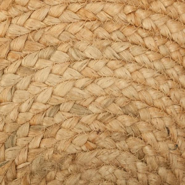 Rund jute matta med hål, diameter 80 cm Atmosphera - -