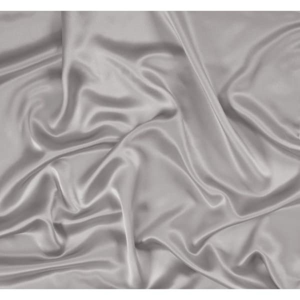 Örngott "Silk" Mullbärssilke Ren bomull - Silk Silver - 50 x 70 cm